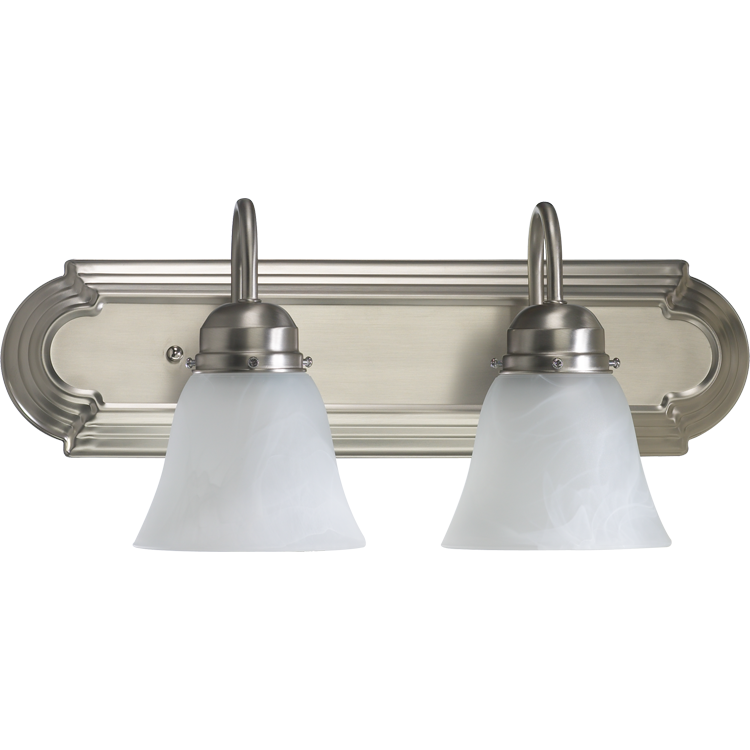 Quorum 5094 Vanities 5094-2-165 Bath Vanity Light 18 in. wide - Satin Nickel