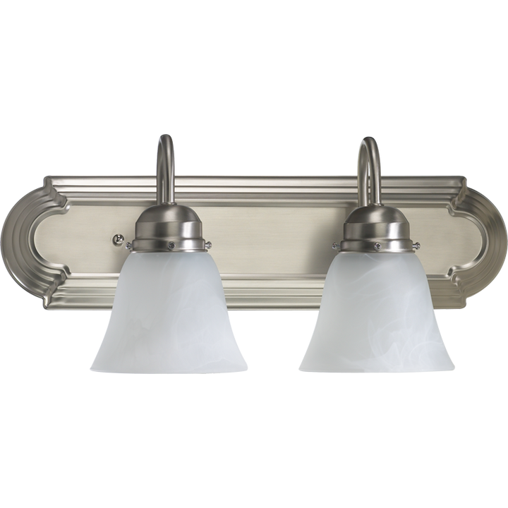 Quorum 5094 Vanities 5094-2-165 Bath Vanity Light 18 in. wide - Satin Nickel