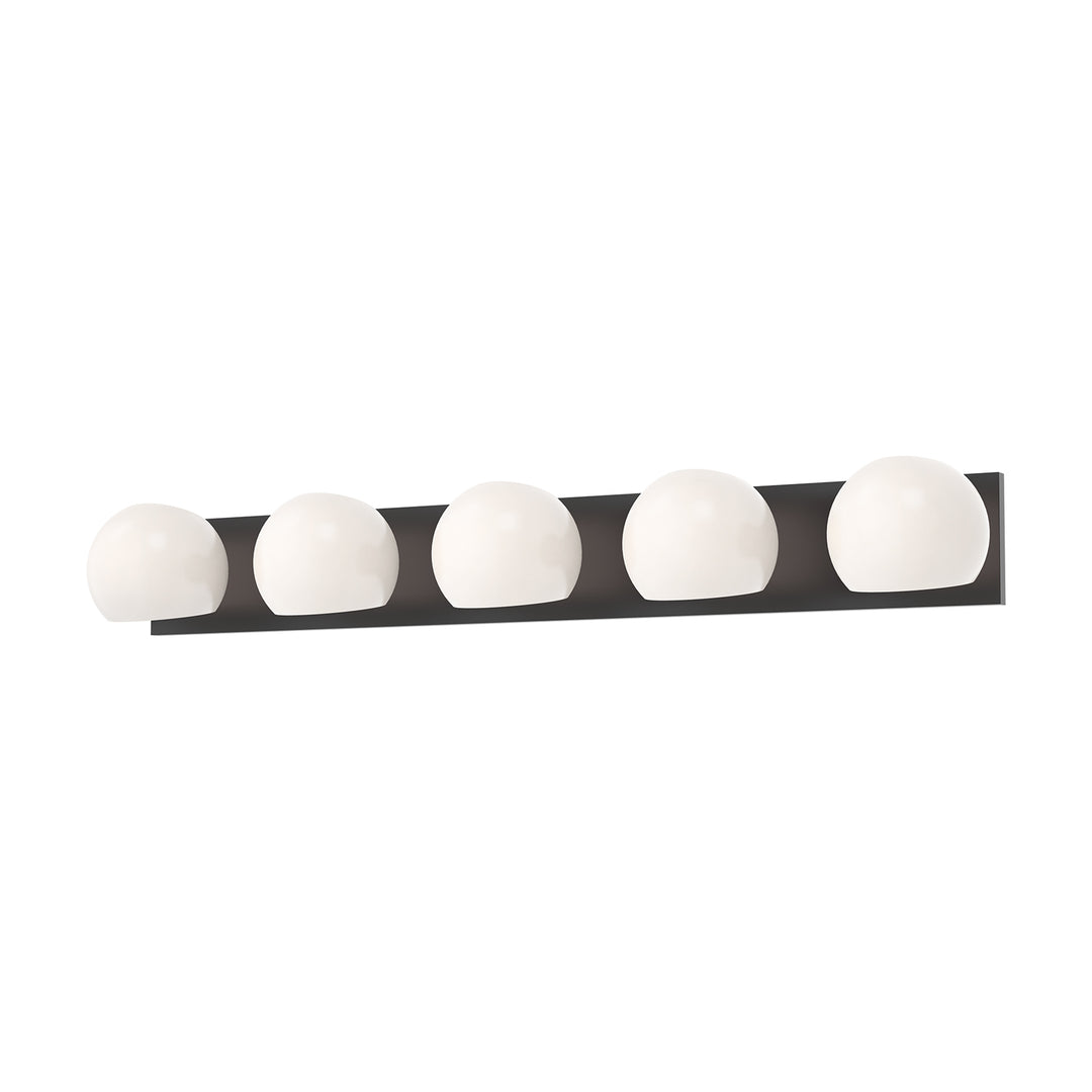 Alora Mood willow VL548540MBOP Bath Vanity Light 11 in. wide - Matte Black/Opal Matte Glass