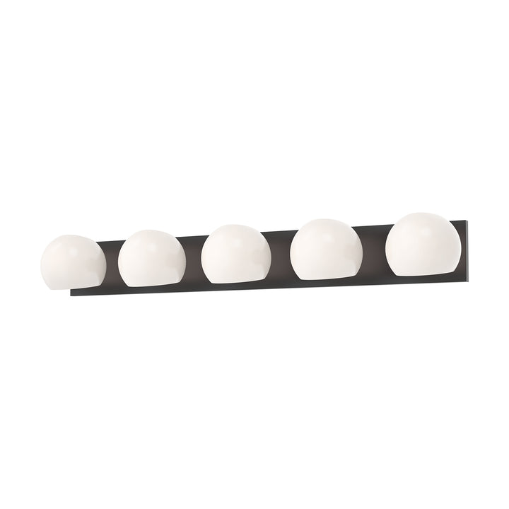 Alora Mood willow VL548540MBOP Bath Vanity Light 11 in. wide - Matte Black/Opal Matte Glass