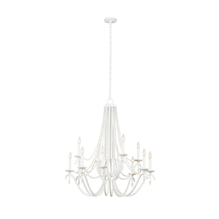 Kalco Acadia 507272DW Chandelier Light - Distressed White