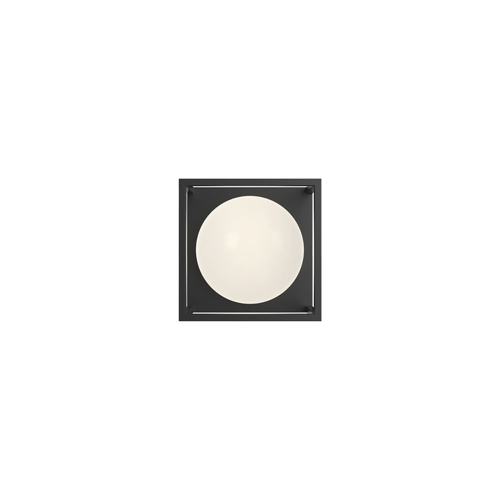 Alora Mood amelia VL519106MBOP Bath Vanity Light 10 in. wide - Matte Black/Opal Matte Glass