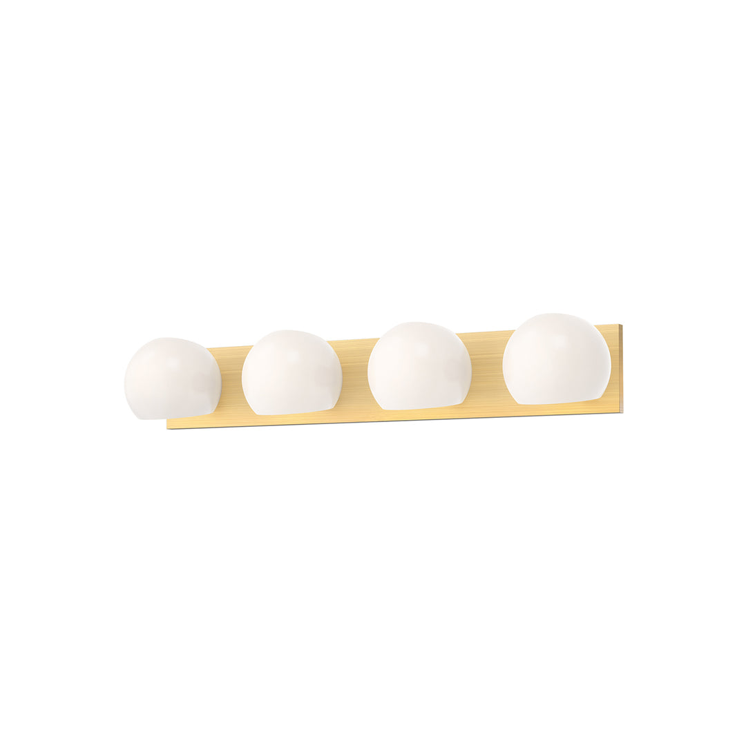 Alora Mood willow VL548431BGOP Bath Vanity Light 11 in. wide - Brushed Gold/Opal Matte Glass