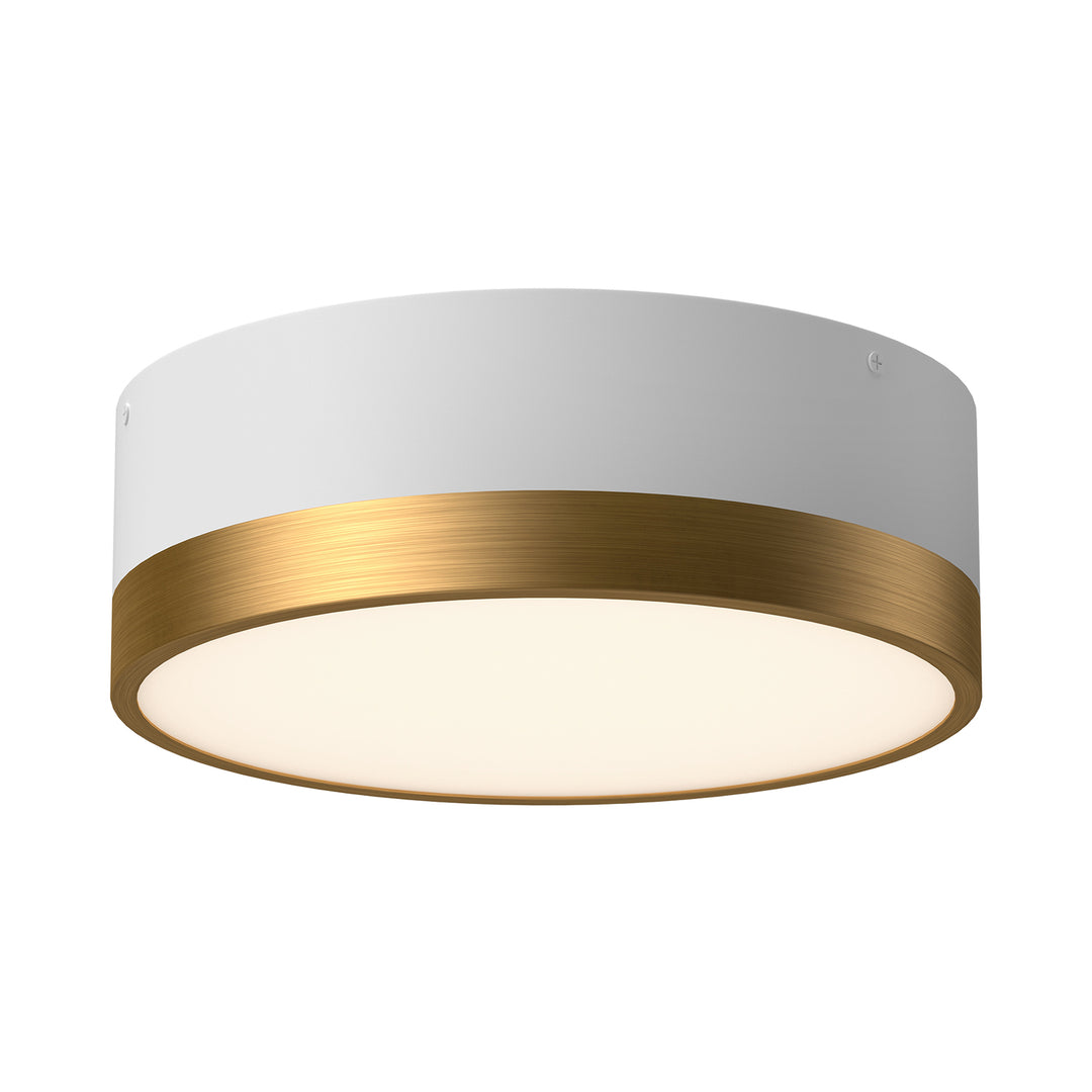 Alora Mood brisbane FM556212AGWH Ceiling Light - Aged Gold/White