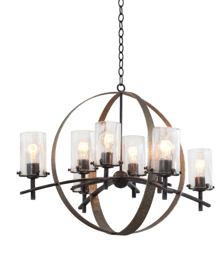 Kalco Irvine 7098VI Chandelier Light - Vintage Iron