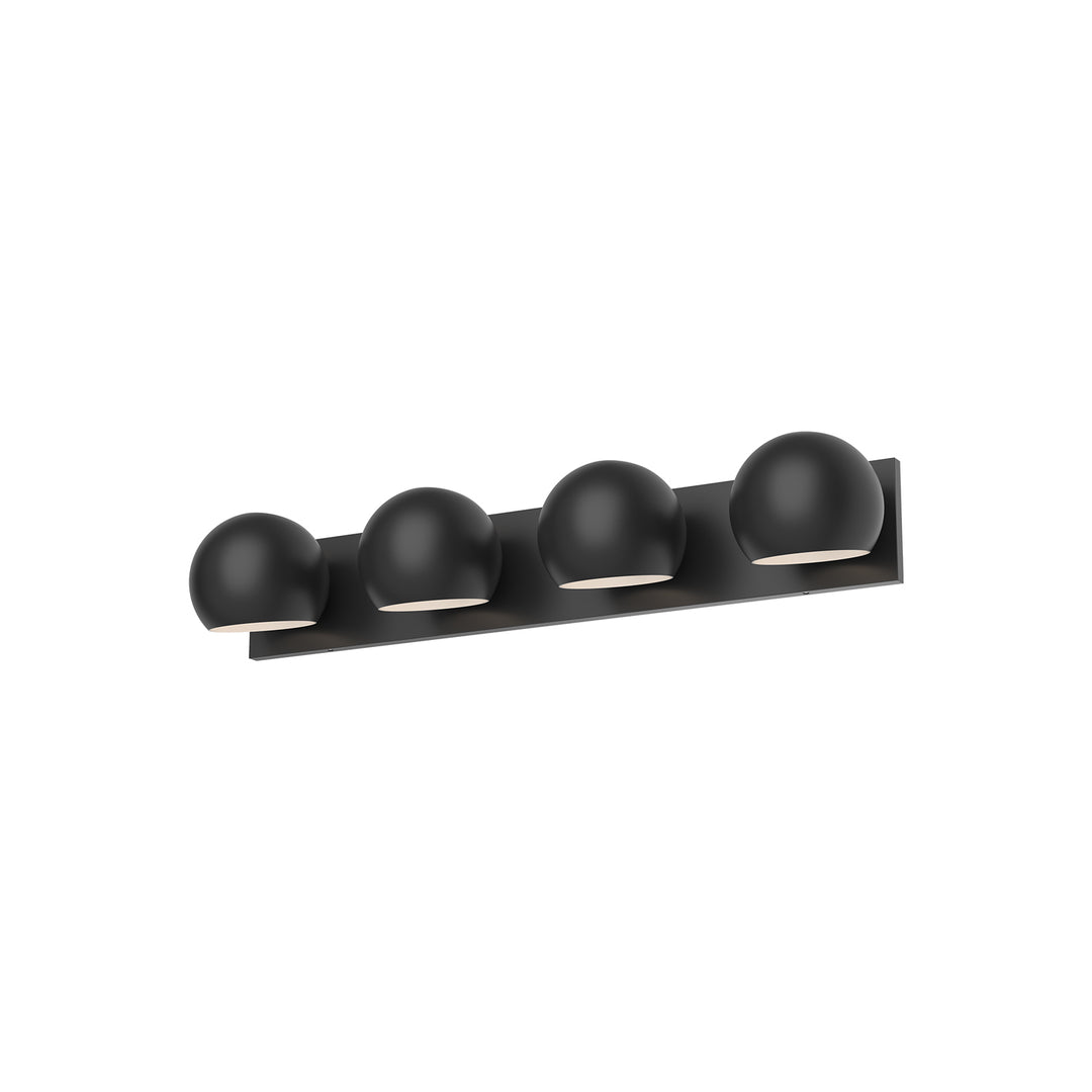 Alora Mood willow VL648431MB Bath Vanity Light 10 in. wide - Matte Black