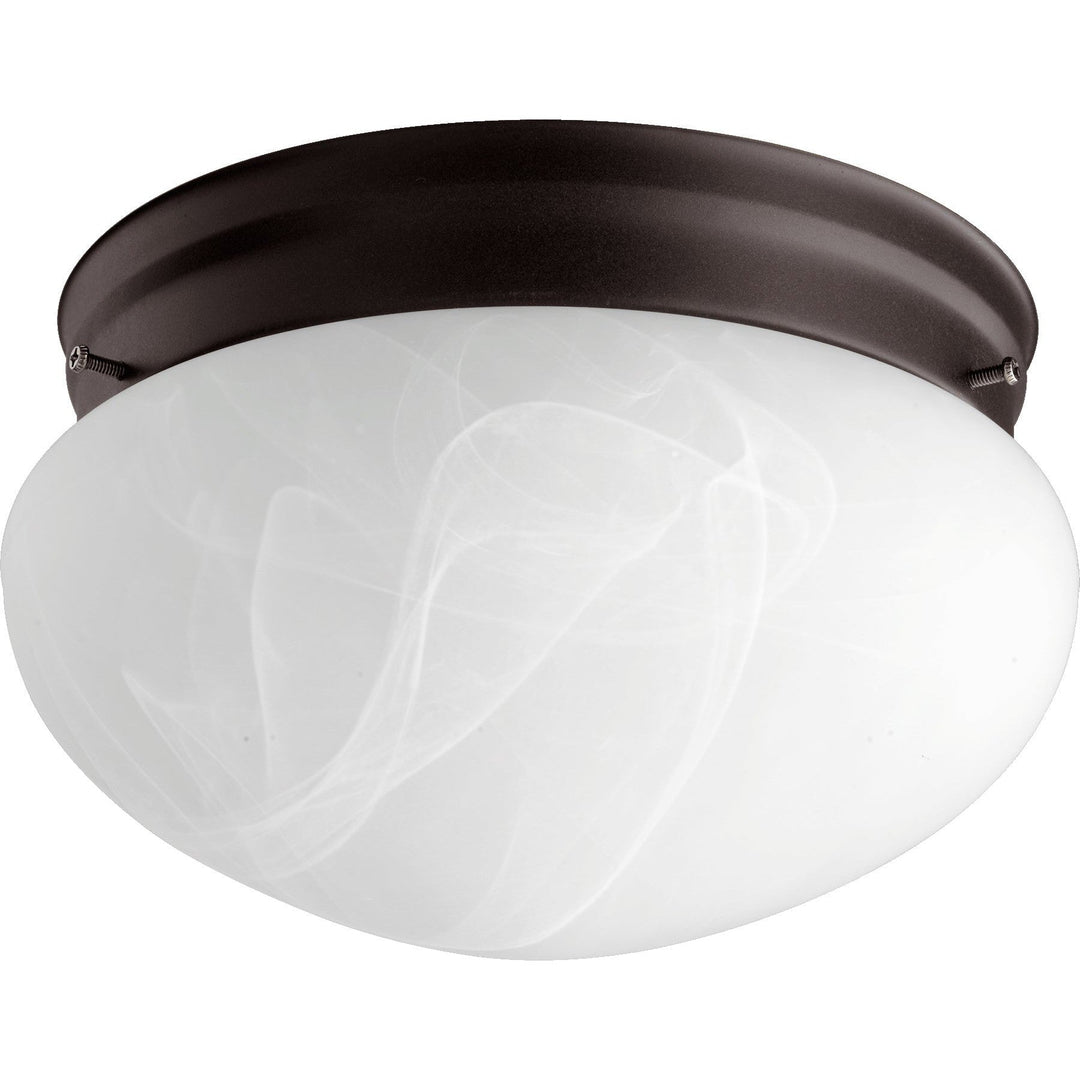 Quorum 3021 Faux Alabaster Mushrooms 3021-8-86 Ceiling Light - Oiled Bronze