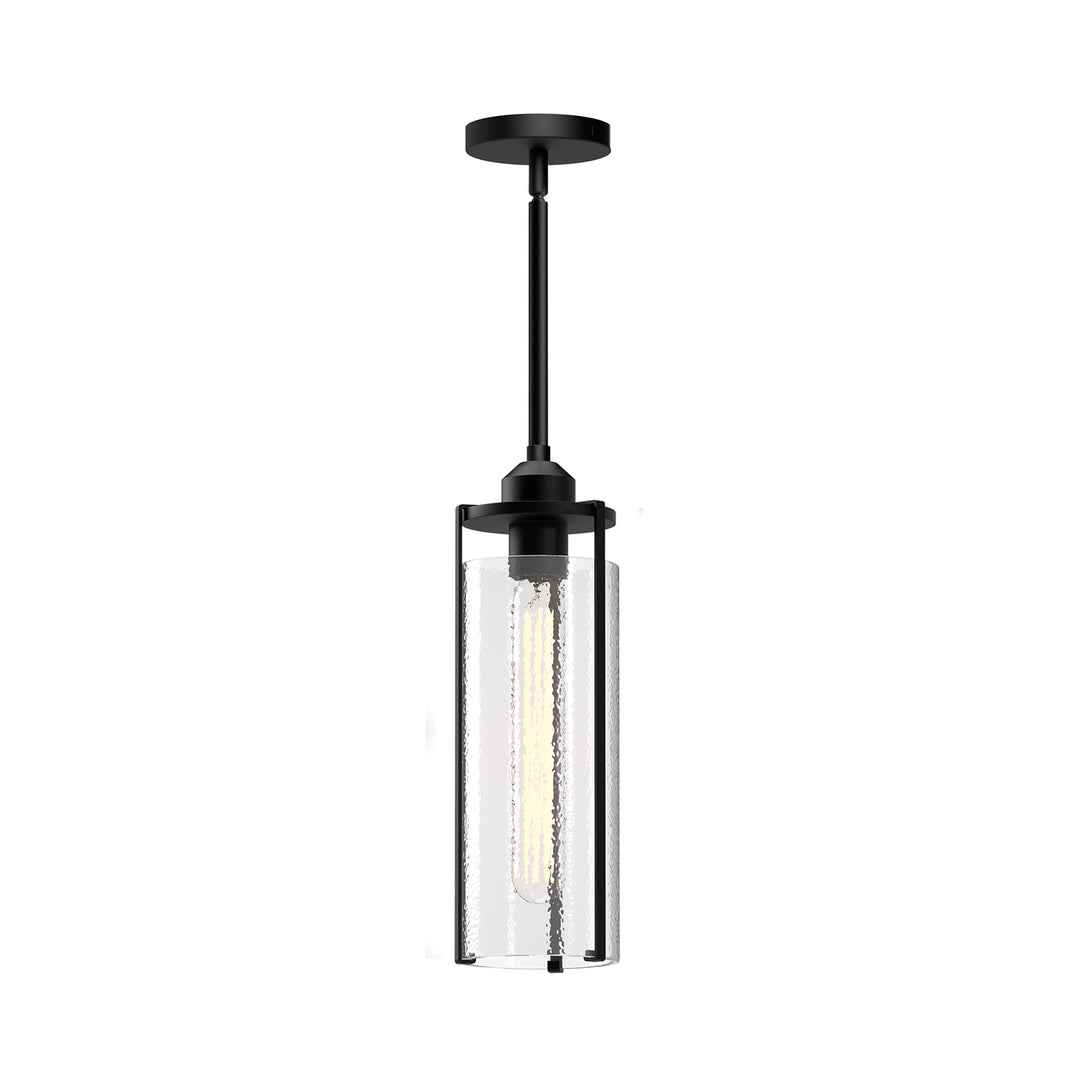 Alora Mood belmont PD536107MBWC Pendant Light - Clear Water Glass/Matte Black