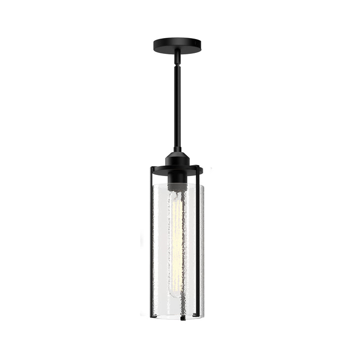 Alora Mood belmont PD536107MBWC Pendant Light - Clear Water Glass/Matte Black