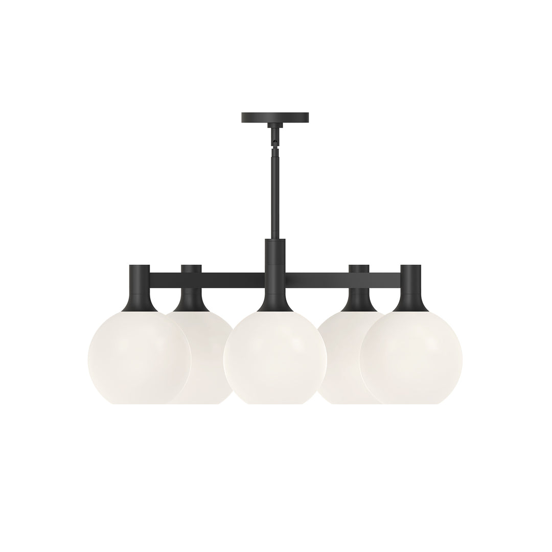 Alora Mood castilla CH506129MBOP Chandelier Light - Matte Black/Opal Matte Glass