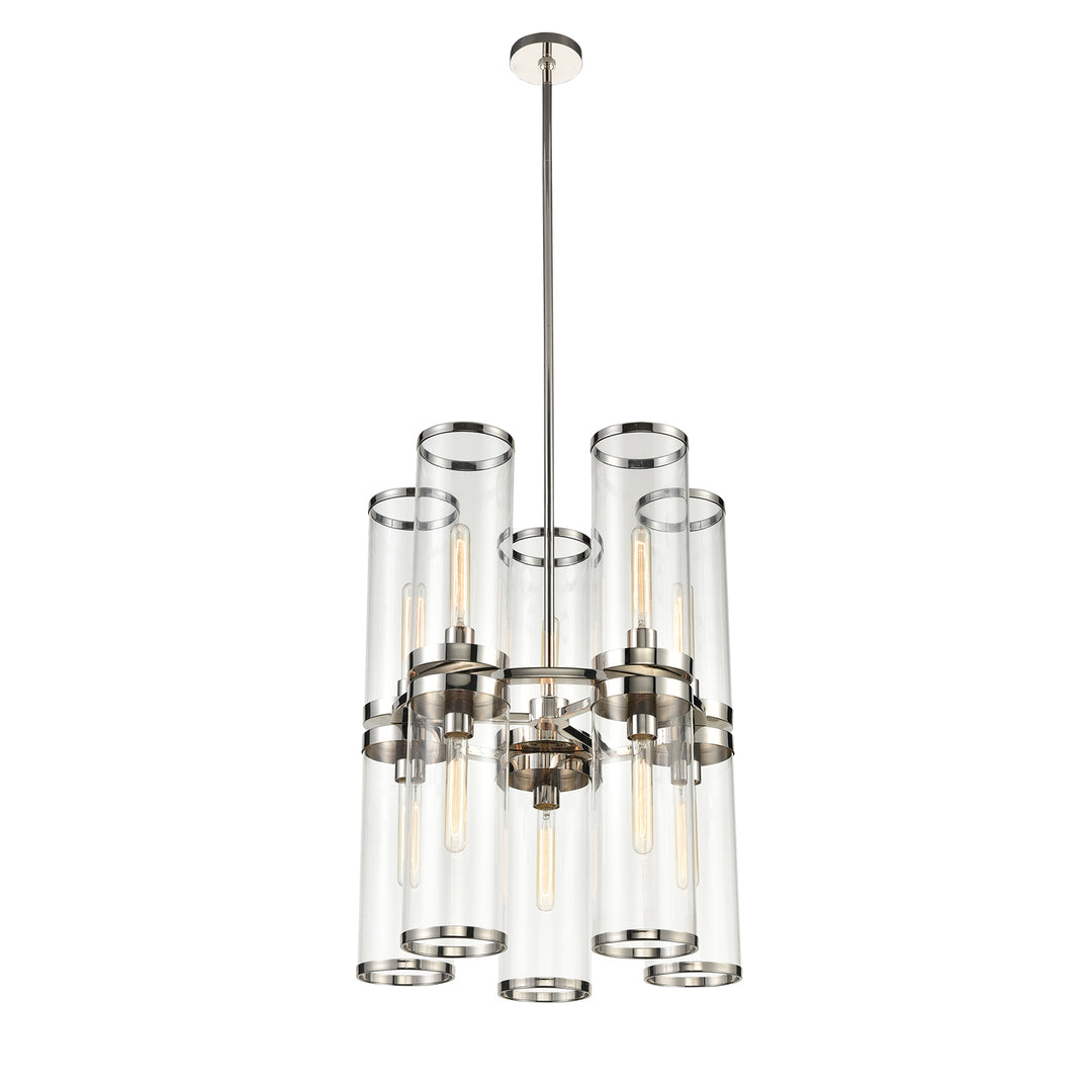 Alora revolve ii CH311655PNCG Chandelier Light - Clear Glass/Polished Nickel