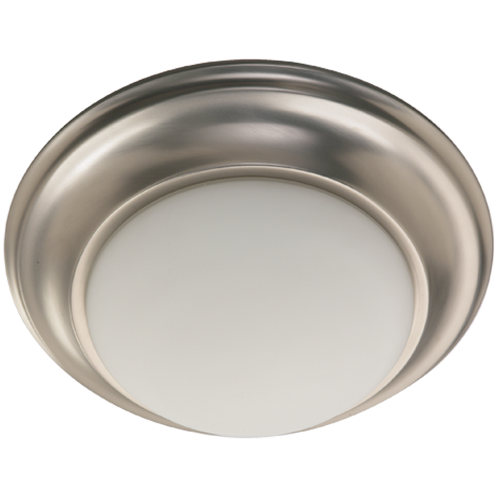 Quorum 3507 Satin Opal Ceiling Mounts 3507-11-65 Ceiling Light - Satin Nickel, Weathered Oak/Weathered Oak/