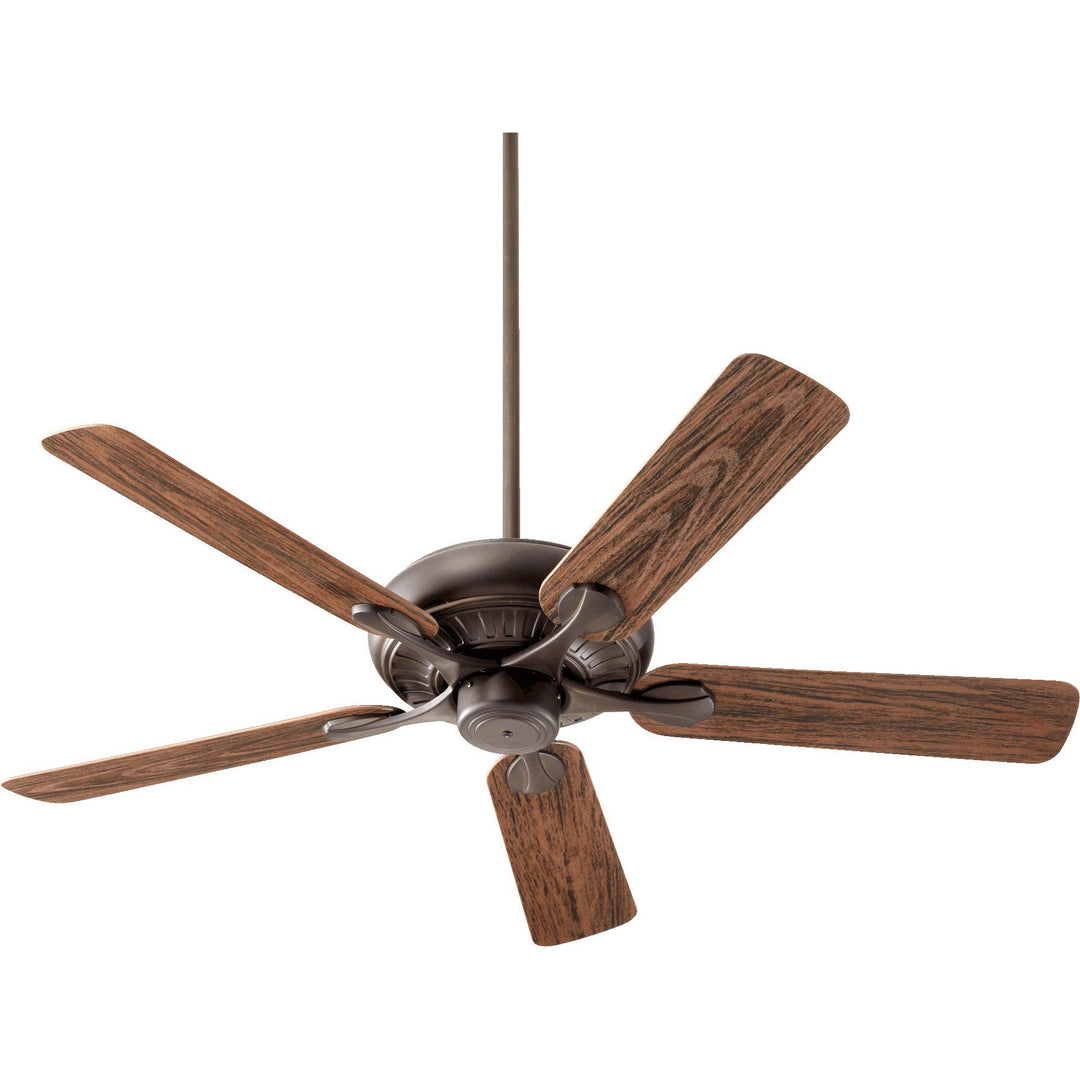 Quorum Pinnacle Patio 191525-86 Ceiling Fan - Oiled Bronze, Walnut