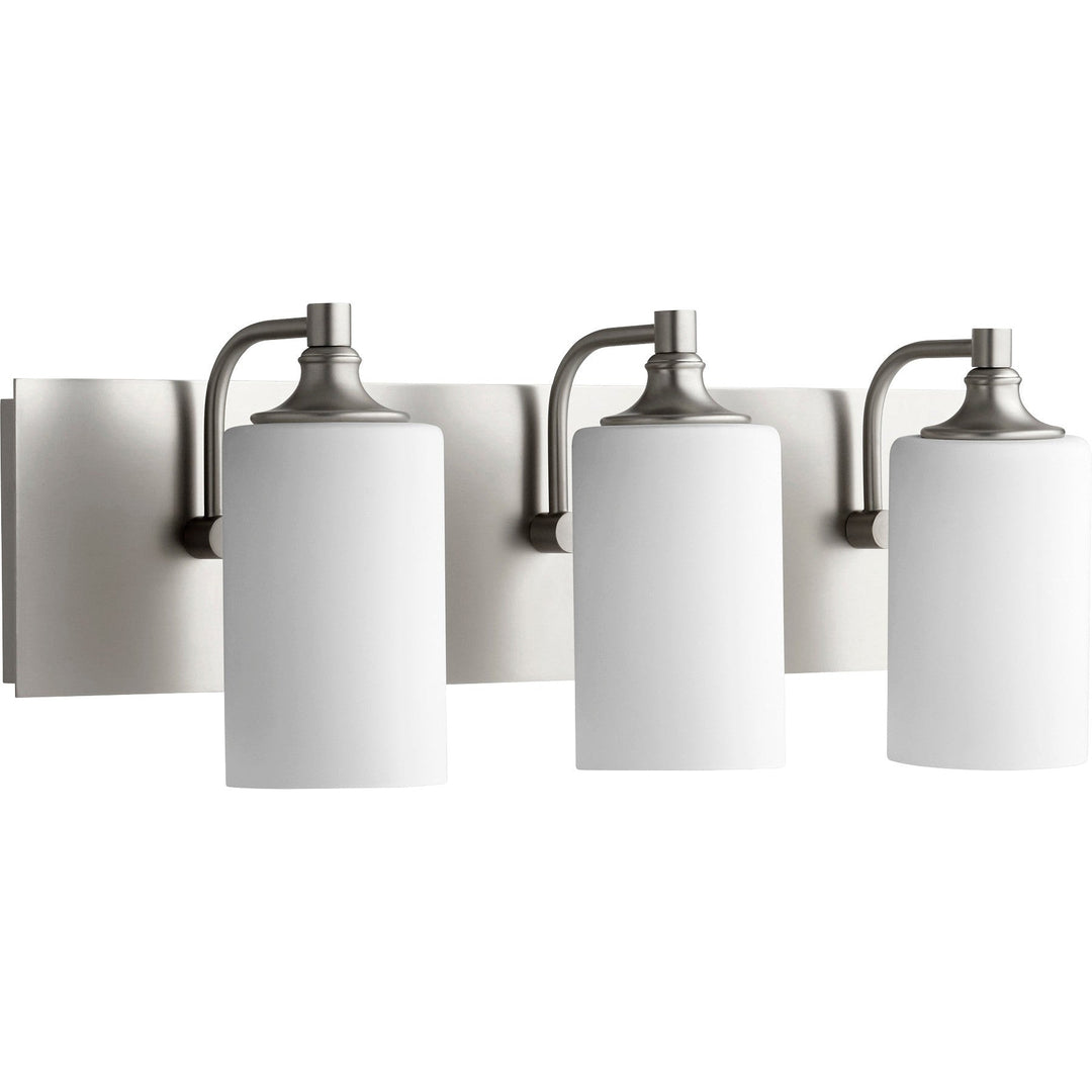 Quorum Celeste 5009-3-65 Bath Vanity Light 25 in. wide - Satin Nickel