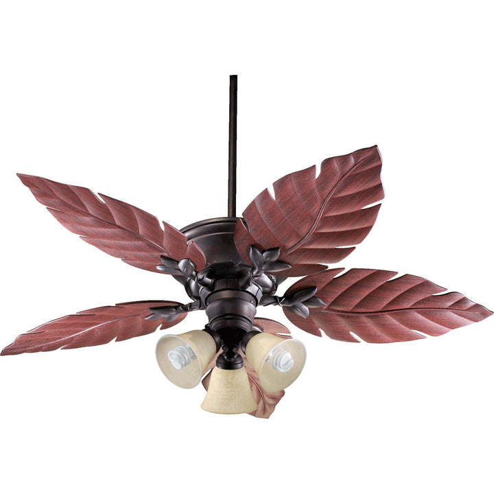 Quorum Monaco 135525-44 Ceiling Fan - Toasted Sienna, Rosewood