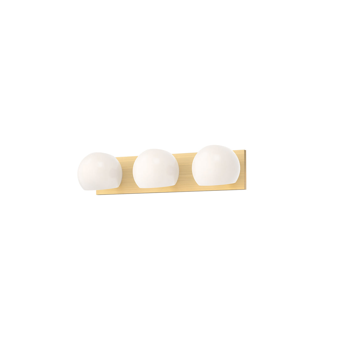 Alora Mood willow VL548322BGOP Bath Vanity Light 11 in. wide - Brushed Gold/Opal Matte Glass