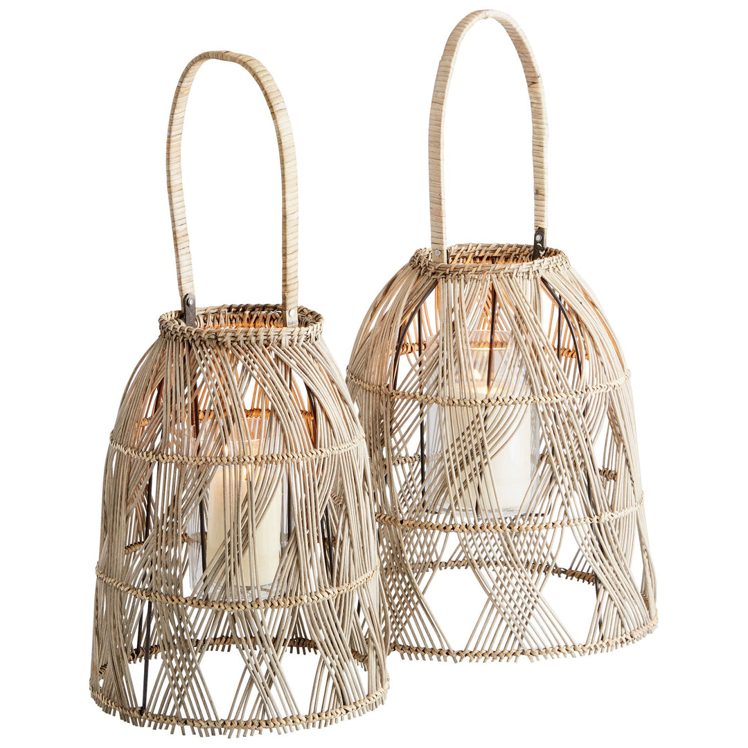 Cyan 10267 Candle Holders - Rattan