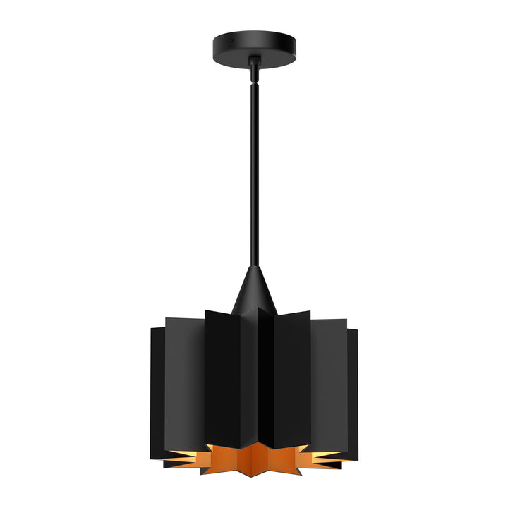 Alora Mood plisse PD528412MB Pendant Light - Matte Black