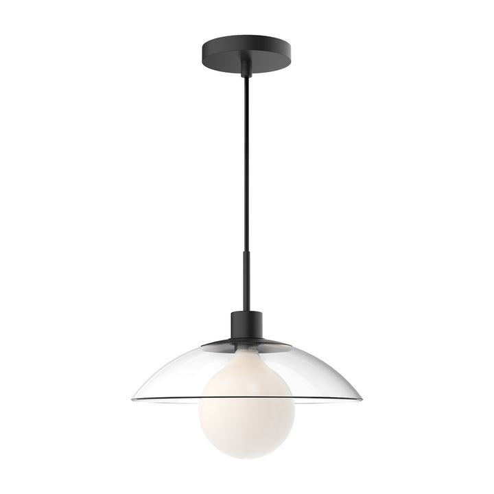 Alora Mood francesca PD517112MBCL Pendant Light - Clear Glass/Matte Black