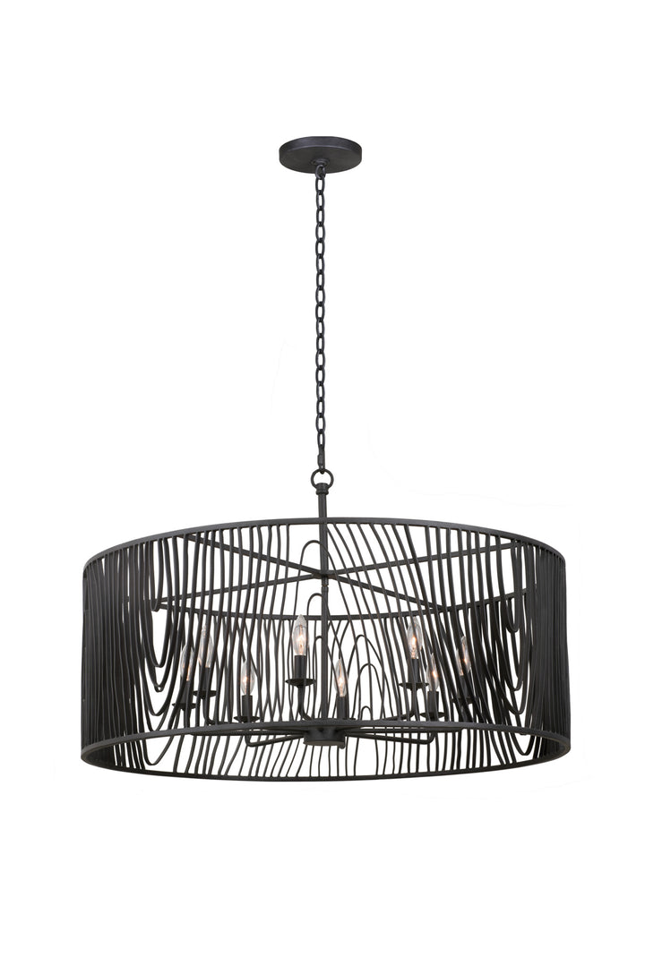 Kalco Morre 507552BI Pendant Light - Black Iron