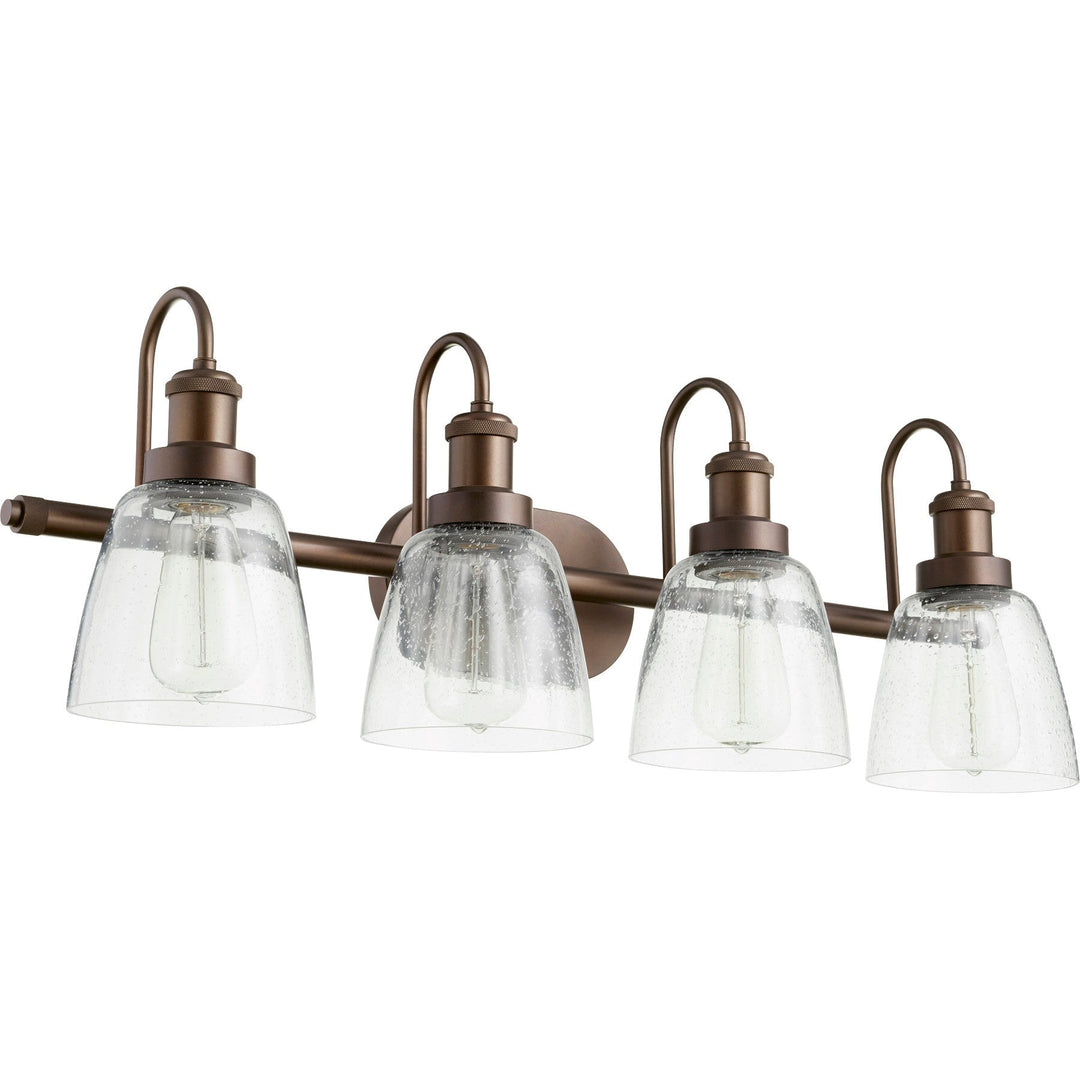 Quorum 508 Vanities 508-4-86 Bath Vanity Light 31 in. wide - Oiled Bronze