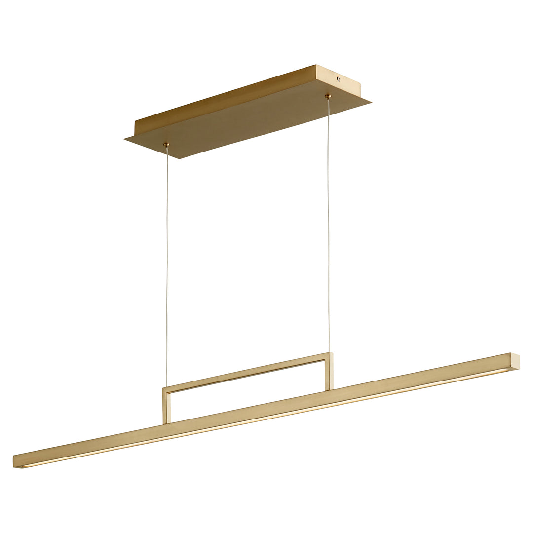 Oxygen Stylus 3-67-40 Chandelier Light - Aged Brass