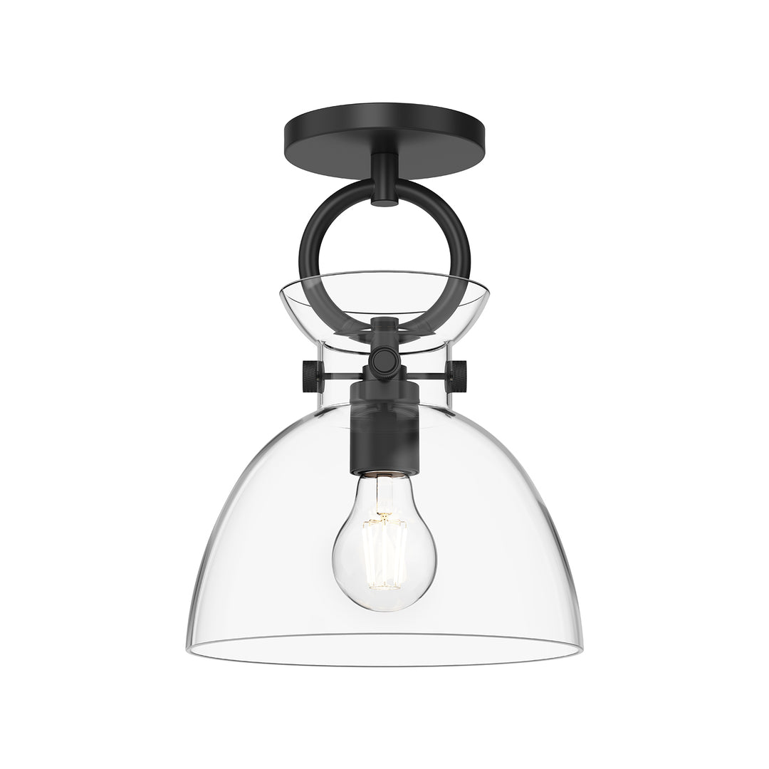 Alora Mood waldo SF411809MBCL Ceiling Light - Matte Black/Clear Glass