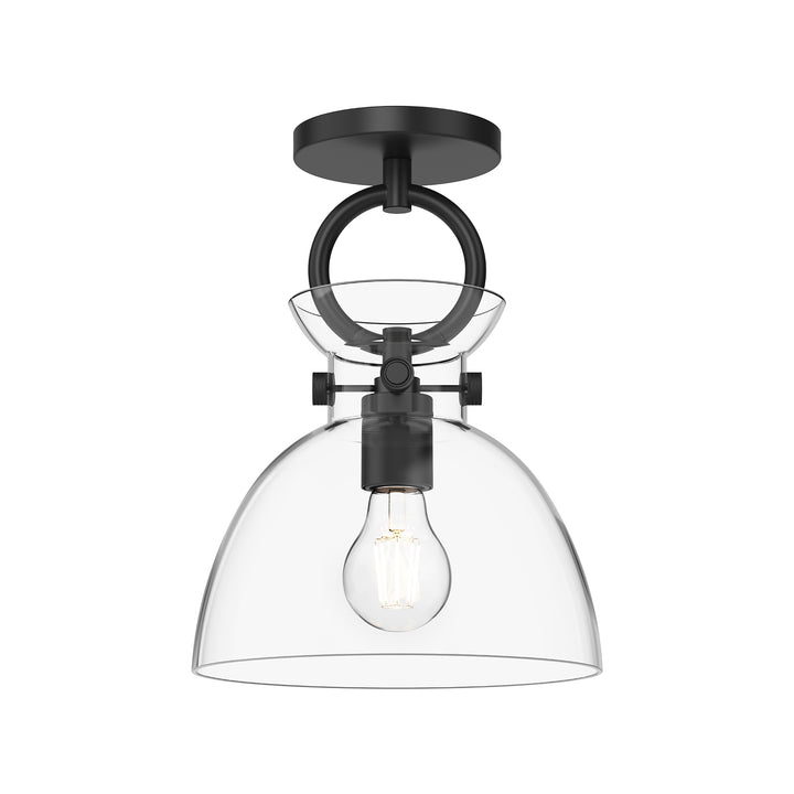 Alora Mood waldo SF411809MBCL Ceiling Light - Matte Black/Clear Glass