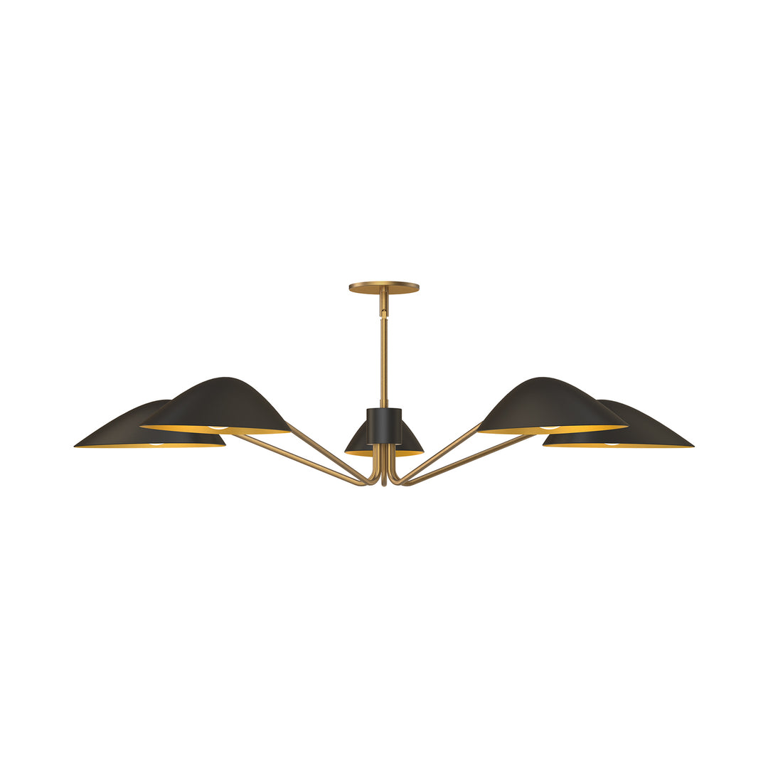 Alora Mood oscar PD550545MBAG Pendant Light - Aged Gold/Matte Black