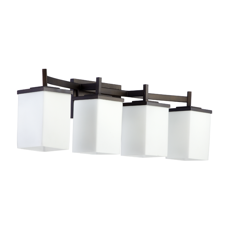 Quorum Delta 5084-4-86 Bath Vanity Light 28 in. wide - Oiled Bronze