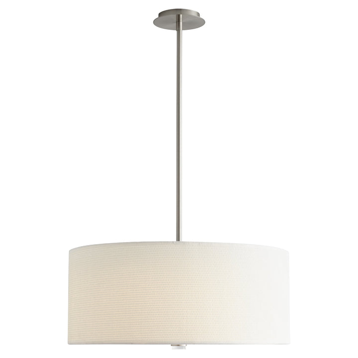 Oxygen Echo 3-639-24 Pendant Light - Satin Nickel W/ White Grass