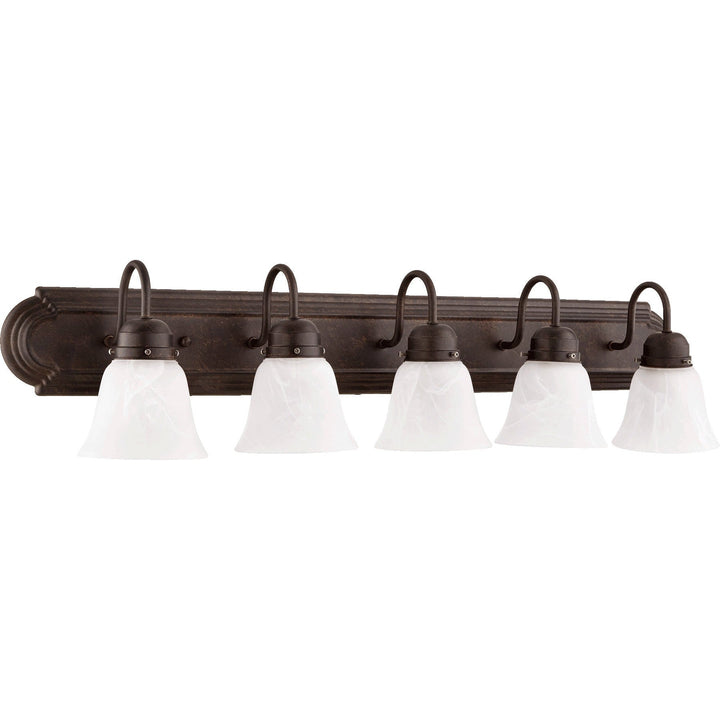 Quorum 5094 Vanities 5094-5-144 Bath Vanity Light 36 in. wide - Toasted Sienna