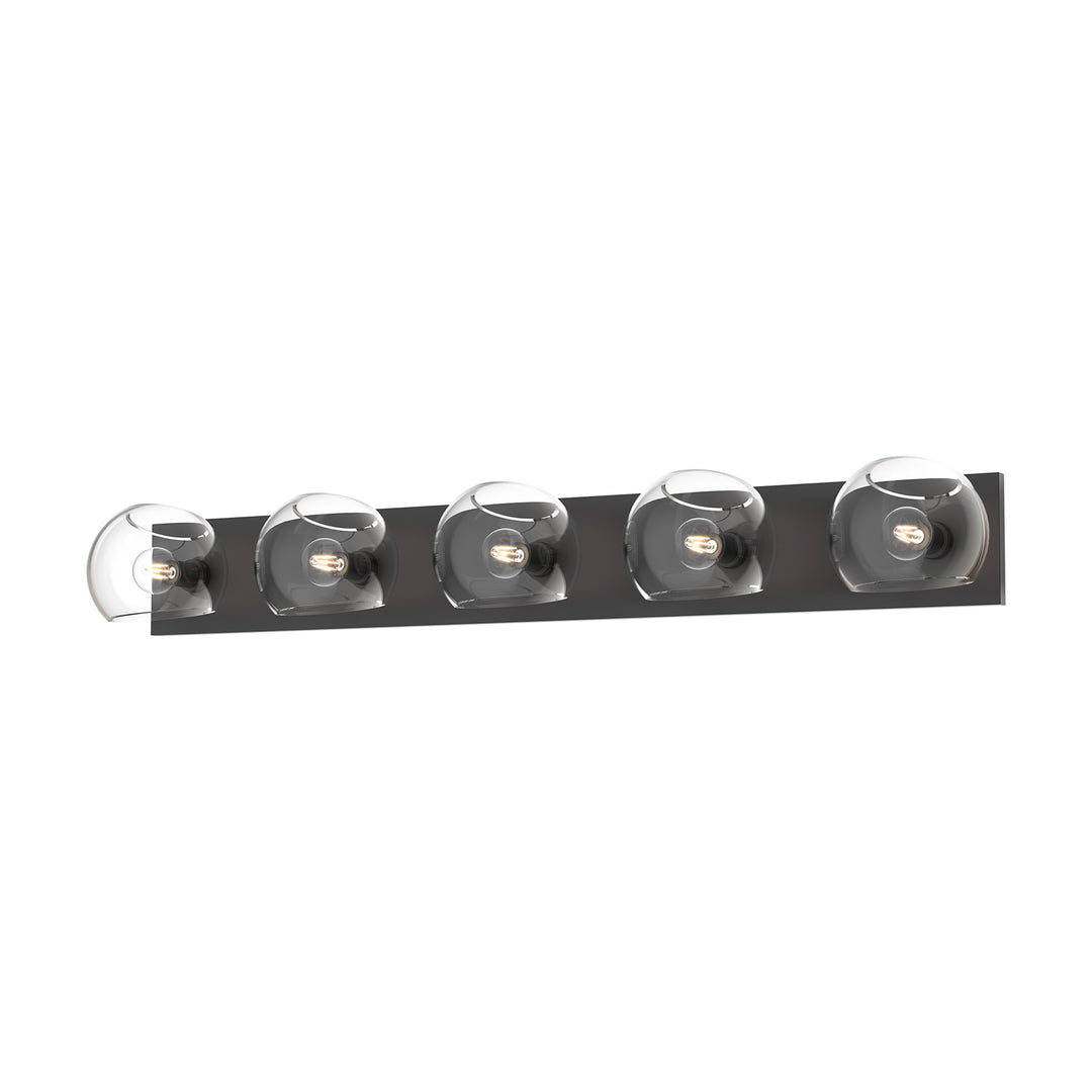 Alora Mood willow VL548540MBCL Bath Vanity Light 11 in. wide - Clear Glass/Matte Black
