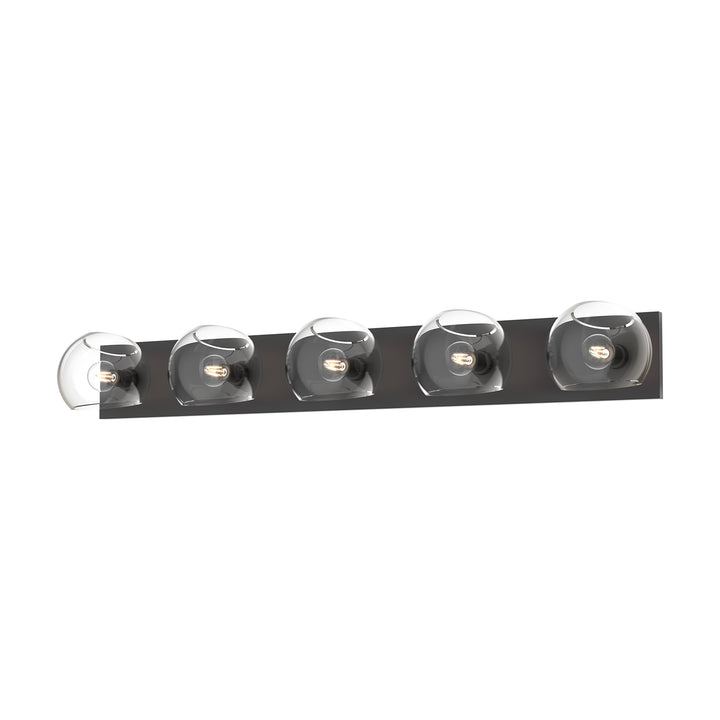 Alora Mood willow VL548540MBCL Bath Vanity Light 11 in. wide - Clear Glass/Matte Black
