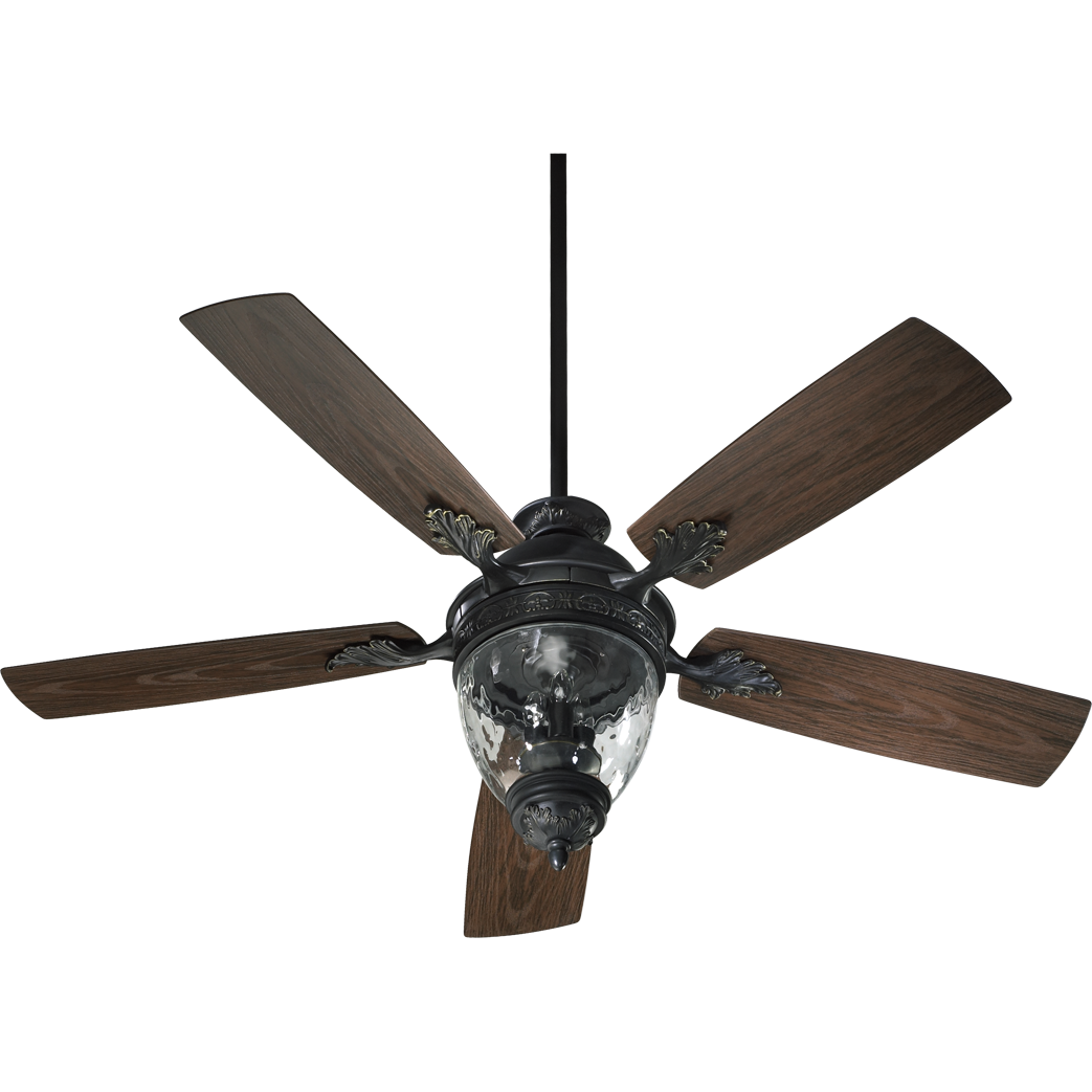Quorum Georgia 174525-995 Ceiling Fan - Old World, Walnut