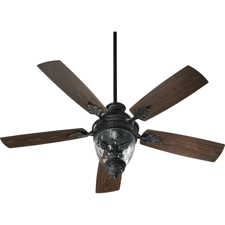 Quorum Georgia 174525-995 Ceiling Fan - Old World, Walnut