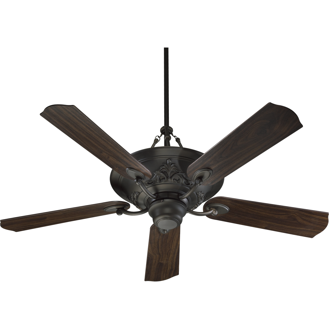 Quorum Salon 83565-86 Ceiling Fan 56 in. - Oiled Bronze, Oiled Bronze/Walnut