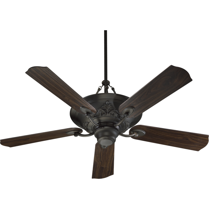 Quorum Salon 83565-86 Ceiling Fan 56 in. - Oiled Bronze, Oiled Bronze/Walnut