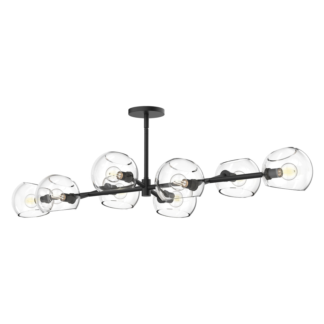 Alora Mood willow LP548848MBCL Pendant Light - Clear Glass/Matte Black