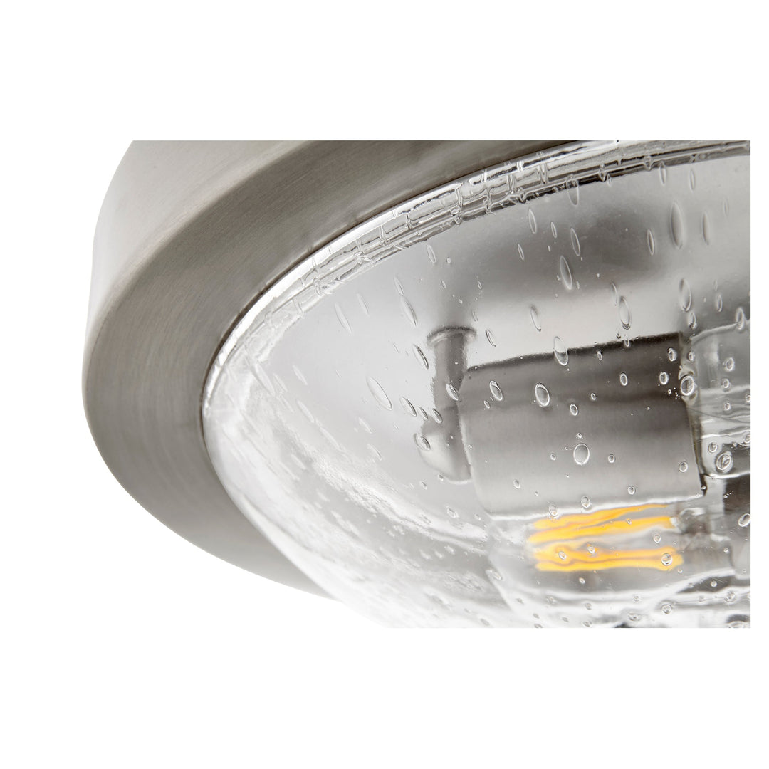 Quorum 3502 Contempo Ceiling Mounts 3502-13-65 Ceiling Light - Satin Nickel W/ Clear/Seeded