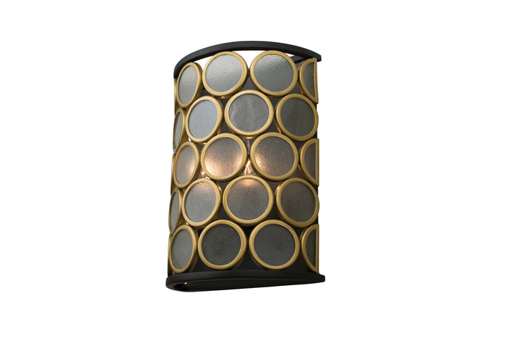 Kalco Corsa 507920BMG Wall Sconce Light - Matte Black w Gold