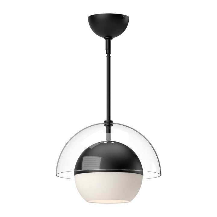 Alora Mood lucy PD568212MBOP Pendant Light - Matte Black/Opal Matte Glass