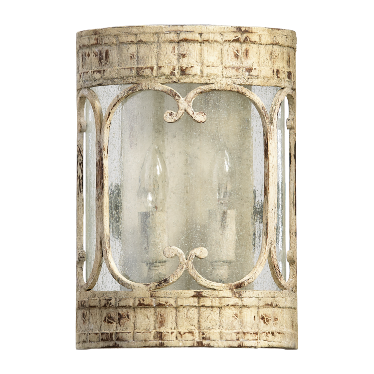 Quorum Florence 5637-2-70 Wall Sconce Light - Persian White