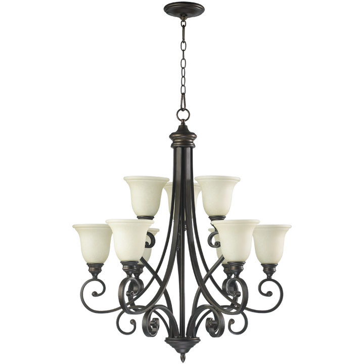 Quorum Bryant 6154-9-86 Chandelier Light - Oiled Bronze