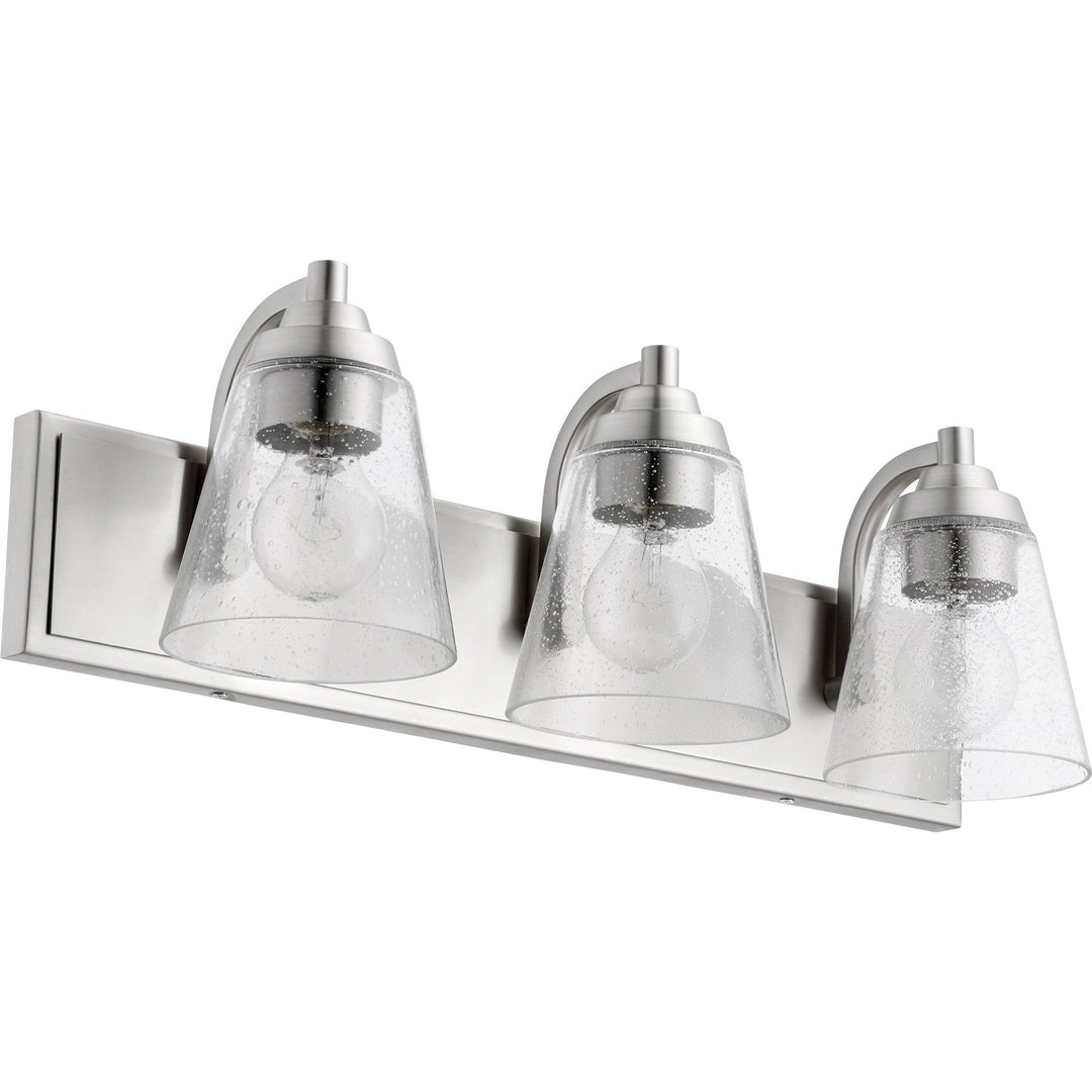 Quorum 518 Vanities 518-3-65 Bath Vanity Light 22 in. wide - Satin Nickel