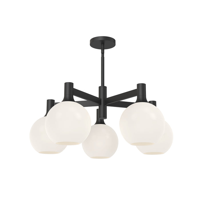 Alora Mood castilla CH506129MBOP Chandelier Light - Matte Black/Opal Matte Glass