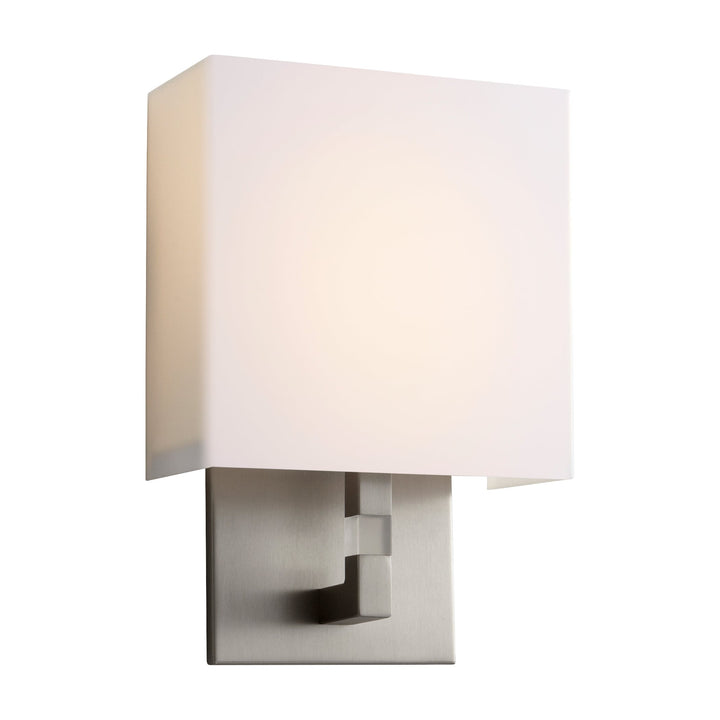 Oxygen Chameleon 3-521-24 Wall Sconce Light - Satin Nickel W/ Matte White Acrylic