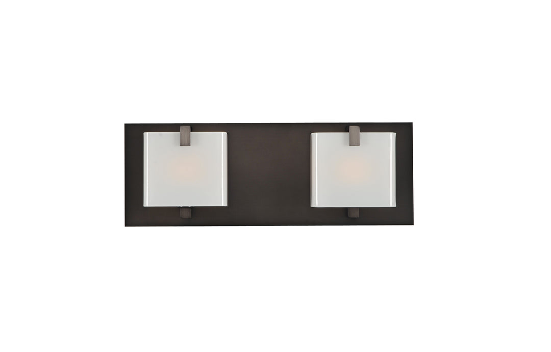 Kalco Meridian 313232BBN Bath Vanity Light 14 in. wide - Brushed Black Nickel