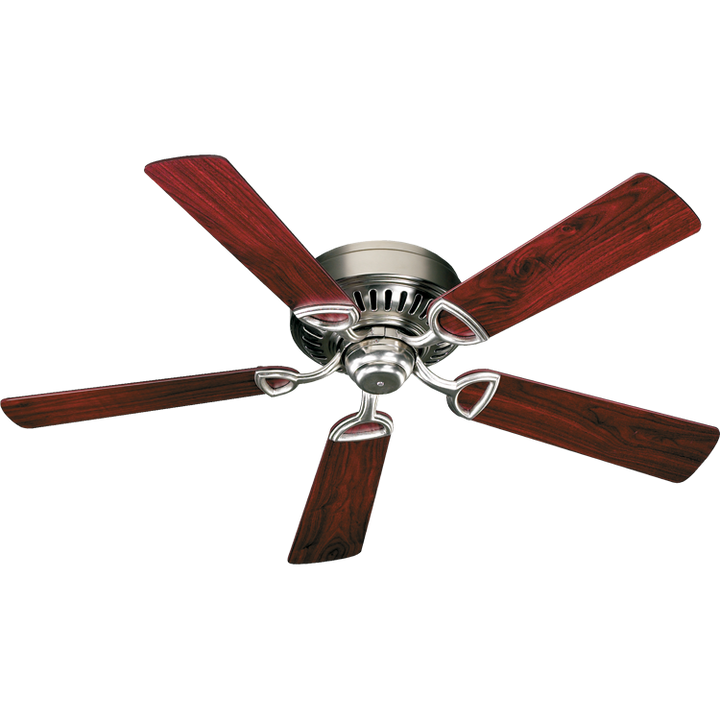 Quorum MEDALLION 52 51525-6522 Ceiling Fan 52 in. - Satin Nickel, Dark Oak/Rosewood