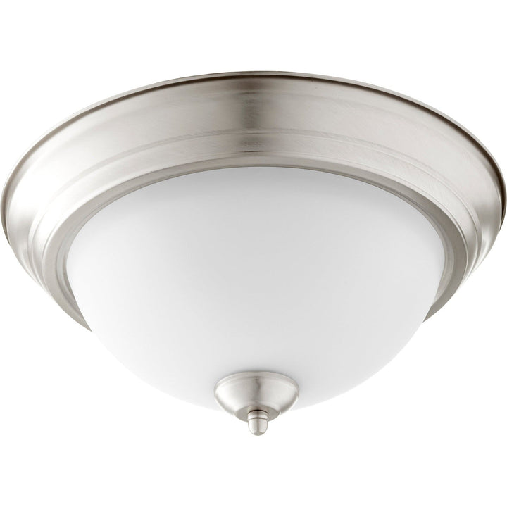 Quorum 3063 Ceiling Mounts 3063-13-65 Ceiling Light - Satin Nickel W/ Satin Opal